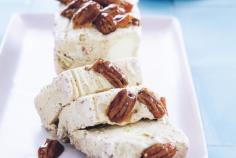 Maple syrup pecan ice-cream loaf&nbsp;