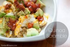 
                    
                        Quinoa Scramble  A fast and easy breakfast! #quinoa #glutenfree
                    
                