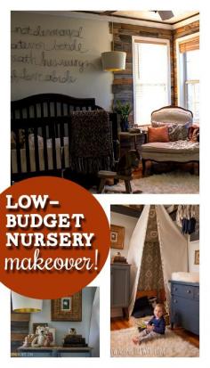 
                    
                        Love this sophisticated, low-budget boy nursery makeover!
                    
                