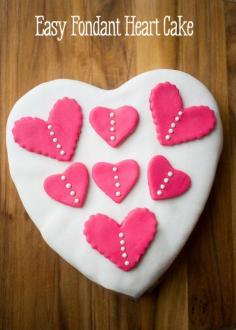 
                    
                        How to make a fondant heart cake- this is surprisingly easy and quick!
                    
                