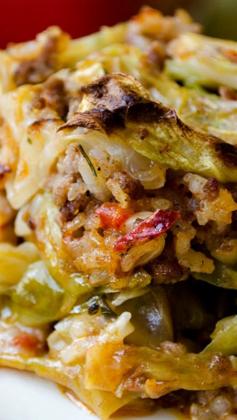 
                    
                        Unstuffed Cabbage Casserole ~ The very easy shortcut of stuffed cabbage rolls.
                    
                