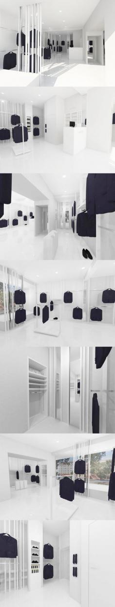 
                    
                        Conceptual design showroom for the manufacturer of suits Adonis.  Design by Debowskidesign. www.debowskidesig...
                    
                