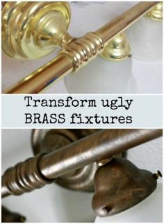 
                    
                        So happy I found this! What an easy and quick DIY idea to transform all my brass fixtures!
                    
                
