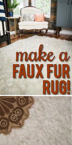 How to make a DIY Faux Rug