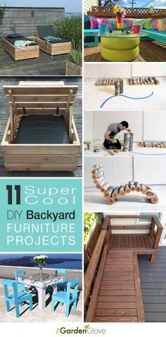 11 Super Cool DIY Backyard Furniture Projects • Lots of Ideas and Tutorials!