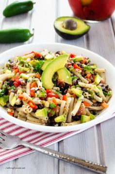 
                    
                        Southwestern Quinoa & Pasta Salad #quinoa #glutenfree #vegan
                    
                