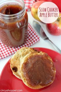 Slow Cooker Apple Butter Recipe. Perfect for our toast and muffins this fall. YUM!...this seems to be the easiest recipe I've pinned thus far
