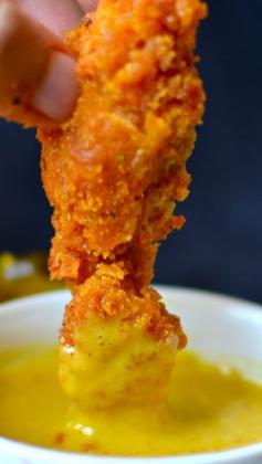
                    
                        The Best Oven Fried Chicken Ever {with Creamy Honey Mustard} ~ Moist and delicious chicken with the perfect crunch.
                    
                