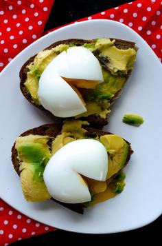 Egg and Avocado Toast #egg #avocado