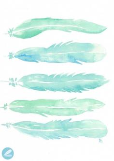 
                    
                        Watercolor Feathers Printable - this is gorgeous!
                    
                