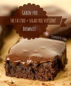 Grain-free and dairy-free fudge brownies Brownies: 80 grams (11 regular, non-Medjool) dates 2 teaspoons vanilla ¼ cup natural peanut butter (the kind with no added fat or sugar!) 2 tablespoons milk of choice ¼ cup coconut oil, melted 1 egg ¼ cup (25 grams) coconut flour ⅓ cup (38 grams) Dutch process cocoa powder ½ teaspoon baking powder