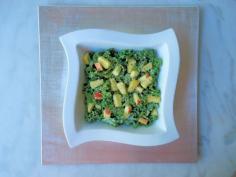 Kale Apple Salad with Pineapple Hemp Dressing 028