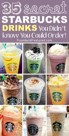 
                    
                        Starbucks drinks you didn't know you could order! Awesome! Good to know.
                    
                