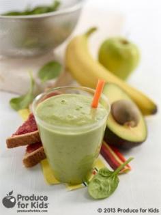 Super Green Smoothie | Breakfast Boost | Healthy Eating | PFK - Produce For Kids  produceforkids