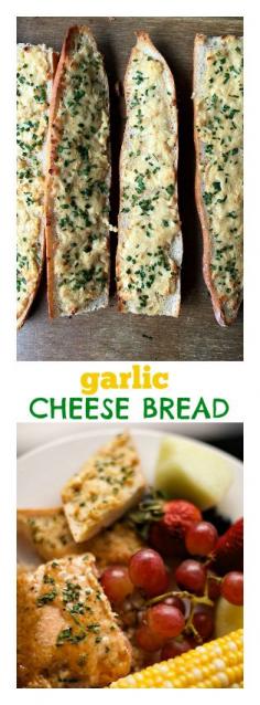 
                    
                        Garlic Cheese Bread at ReluctantEntertainer #fathersday
                    
                