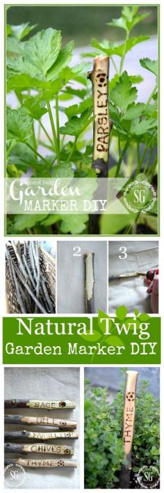
                    
                        GARDEN MARKER DIY Easy to make organic markers for the garden!-stonegabl...
                    
                