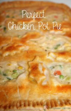 Made for dinner tonight. It's a winner! Easy and delicious! #chicken Learn how to make the PERFECT Chicken Pot Pie, from start to finish. From TheGraciousWife.com
