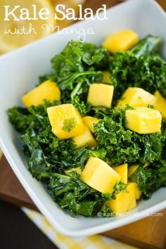 Massaged Kale Salad with Mango | Salad Recipe | @JustOneCookbook (Nami) (Nami) (Nami) (Nami) (Nami) (Nami)