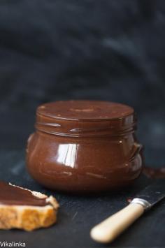 Homemade Almond Nutella (no sugar) -all natural ingredients, heavy on nuts rather than sugar. So delicious & a great gift!