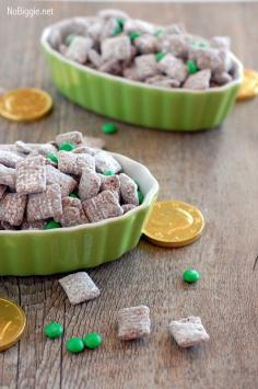 Whether you call them muddy buddies or puppy chow, I think we all can agree that chocolate + peanut butter on anything will always be a winner. I'm a fan of celebrating all holidays, St. Patrick's Day included. It's just fun...fun for the kids, fun for everyone. Here's a simple treat you can make for…