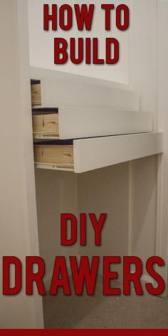 How to build diy drawers