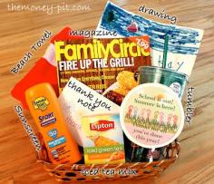gift baskets for teachers | The Kim Six Fix: School's out for Summer! Teacher Appreciation Gift