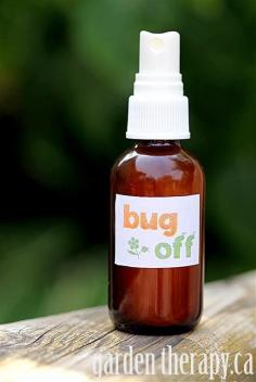 All Natural Bug Spray Recipe  Ingredients    •4 drops citronella essential oil  •4 drops lemongrass essential oil  •4 drops rosemary essential oil  •4 drops eucalyptus essential oil  •4 drops mint essential oil  •1/4 cup pure witch hazel  Directions  1. Add all ingredients into a small glass or plastic atomizer. Shake.  2. Shake well and apply liberally to yourself.