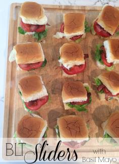 BLT Slider with Basil Mayo | A Life from Scratch