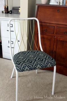 
                    
                        mid-century metal chair makeover
                    
                