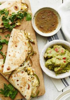 
                    
                        Poblano Corn Quesadillas from www.whatsgabycook... are the perfect summertime meal! (What's Gaby Cooking)
                    
                