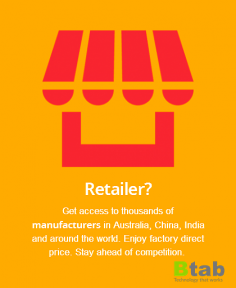 GOOD NEWS to all retailers. You can now get access to thousands of Manufacturers through Btab.