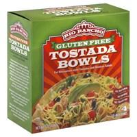 For restaurant-style tostadas and Mexican salads. Gluten free. All natural. No wheat. No trans fat. Suggested Tostada Bowl Fillings: heated refried beans (30 oz can); cooked chunked meat (chicken or beef), about 1 pound; shredded lettuce; diced tomatoes; chopped green onions; diced green/red peppers; grated cheddar cheese; sliced olives; sour cream or guacamole or salsa. Wheat intolerances are now widely recognized to affect a large and growing population. A gluten free diet can now include a wider range of delicious, healthy menu choices such as out gluten free Rio Rancho Tostada Bowls. For the first time, popular Mexican salads and tostadas can be served with a healthy, delicious, authentic flavor. Serve a family fiesta tonight! Rio Rancho Tostada Bowls enable you to make the same great tostadas and salads you get in your favorite Mexican restaurant. Rio Rancho Tostada Bowls are uniquely made, one at a time. This handmade look provides their authentic Mexican restaurant appearance. There are no artificial ingredients, no preservatives, and no added salt in these bowls. Freshness Guarantee: Rio Rancho Tostada Bowls are guaranteed to be fresh for your enjoyment. Their build-in freshness requires you to heat the bowls according to package instructions. Features Capacity - 4 pc. Pack Size - 6. Dimension - 15.75 x 8 x 11.75 in. Item Weight - 3.9 lbs. Ingredients Whole Grain Corn Masa Flours, Navy Bean Flour, Rice Flour, Vegetable Oil (May Contain One or More of the Following, High Oleic, Safflower and/or Mid Oleic Sunflower), Cellulose Gum and a Trace of Lime. Directions 1. Warm the bowls on a baking sheet for two minutes in a pre-heated 350 degree oven. When they have a light golden color and slight sheen, remove from oven and set aside. 2. Into the warmed bowls, place a layer of refried beans on the bottom. Continue filling mixture of your other items (shredded lettuce, chunked meat, other diced vegetables, grated cheese). Top with guacamole, sour cream, or salsa. Warning This product is manufacture on shaped equipment also used for milk, soy, wheat and sesame products.