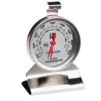 Ever wonder if your oven is hotter in the back than in the front? Does it seem like cookies bake faster than they should according to recipes? Avoid over- or undercooked food by testing your oven temperatures with this commercial-grade thermometer. Made of heavy-duty stainless steel the thermometer features a wide base and a two-way hook so that it can be placed or hung anywhere inside the oven. The large 2-1/4-inch dial with its high-visibility red indicator needle measures temperatures in both Fahrenheit and Celsius ranging from 150 to 550 degrees Fahrenheit (65 to 290 degrees Celsius). Temperatures are also grouped into cooking zones such as warm moderate and broil for quick reference. Certified by the National Sanitation Foundation (NSF) this thermometer has been manufactured to high commercial standards. CDN covers the thermometer with a five-year warranty against defects- Thermometer precisely tests oven temperatures Made of commercial grade stainless steel for long life Wide base and two-way hook allow it to be placed anywhere in oven Measures temperatures from 150 to 550 degrees Fahrenheit (65 to 290 degrees Celsius) Large 2-1/4-inch dial with red indicator needle provides useful cooking zones