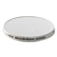 High-density plastic. Weight activated turntable. Cooks food evenly. Simple wind-up design. Dimensions: 10-in. diameter. Switch up your microwave's turntable with the Nordic Ware 10-in. Micro-Go-Round. The 10-in. Micro-Go-Round is perfect for full and mid-sized microwaves. The unique wind-up design helps to eliminate hot and cold spots in food so everything comes out evenly warm or cooked. About Nordic Ware. Founded in 1946 Nordic Ware is a family-owned American manufacturer of kitchenware products. From its home office in Minneapolis Minn. Nordic Ware markets an extensive line of quality cookware bakeware microwave and barbecue products. An innovative manufacturer and marketer Nordic Ware is best known for its Bundt Pan. Today there are nearly 60 million Bundt pans in kitchens across America. The Nordic Ware name is associated with the quality dependability and value recognized by millions of homemakers. The company's extensive finishing technology and history of quality innovation and consistency in this highly technical and specialized area make it a true leader in the industrial coatings industry. Since founding Nordic Ware in 1946 the company has prided itself on providing long-lasting quality products that will be handed down through generations. Its business is firmly rooted in the trust dedication and talent of its employees a commitment to using quality materials and construction a desire to provide excellence in service to customers and never-ending research of consumer needs.