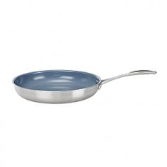 JAH1728: Features: -Skillet-Patented thermolon ceramic technology is durable to withstand oven temperatures up to 850 degrees F-Eco-friendly ceramic nonstick surface is PTFE- and PFOA-free to cook healthy meals without using oil or butter-Ideal high-heat combination to saute meats or vegetables, and provide easy release and cleanup-Ergonomic, stay-cool stainless-steel handle riveted for durability-Thermolon ceramic nonstick coating does not contain toxic substances-Scratch- and abrasion-resistant for lifetime durability-Hand washing recommended. Construction: -Tri-ply construction with magnetic stainless-steel exterior and aluminum core to heat evenly for uniform cooking. Warranty: -Lifetime manufacturer warranty.