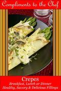If you are looking for the best in hand selected, best of the best recipes, let Compliments to the Chef be your source for incredibly delicious culinary creations. Each of our themed cookbooks will include delicious recipes that will soon become your, your family's and friend's favorites. You will find 20 taste tempting Crepe and Crepe Filling Recipes like Crêpes Con Queso, Chicken or Turkey with Tarragon Crepe Filling, Cherry and Orange Blintzes, Broccoli Cheese Crepes, Chocolate Crepes with Cranberry Sauce, Easy Chicken-Mango Crêpes, and Squash Blossom Crepes to name a few. Tempt your family and friends and become everyone's favorite Master Chef of your kitchen with a little help from Compliments to the Chef!