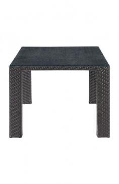 The Boracay Table is a modern addition to your favorite outdoor space. Combining clean lines, with a woven finish this dining table is at once contemporary and casual. The durable aluminum frame and UV treated synthetic exterior allow this table to stand up to the elements. Finished off with a clear tempered glass table top, this is a must have dining table. Dimensions: 63" x 39.5" x 29" Weight: 121.99 lbs. Type: Table Material: Aluminum Features: Add some stylish comfort, ambiance and taste to your breakfast, brunch or dinner meals with the Boracay Table and Chair Set. With this polished set you will be creating a welcoming outdoor dining experience for family and guests. The Boracay Table is a 63" dining table that can fit six comfortably Boracay Chairs. The Boracay table and chairs frames are constructed from epoxy coated aluminum and the weave from UV treated polypropylene for maximum resistance against the weather elements. The Table has a 10mm thick cleared tempered glass top. Enjoy the pleasure of food and good company with the Boracay set. Color: Espresso Style: Outdoor Cover: Tempered Glass Finish: SYNTHETIC WEAVE W/ ALMUMINUM FRAME Assembly Required: Yes Weight Cap.