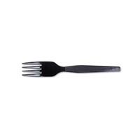 Plastic disposable cutlery is great for any office party or breakroom Strong and durable medium-weight design is rigid, yet flexible. Ideal for any office environment. Leave them at your desk for lunches and snacks, in the breakroom for birthdays and events, in conference rooms for breakfasts and luncheons, and more! Dixie(R) Medium/Heavyweight Utensils, Forks, Black, Box Of 100 is one of many Cutlery available through Office Depot. Made by Dixie.