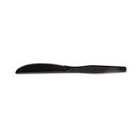 Plastic disposable cutlery is great for any office party or breakroom Strong and durable medium-weight design is rigid, yet flexible. Ideal for any office environment. Leave them at your desk for lunches and snacks, in the breakroom for birthdays and events, in conference rooms for breakfasts and luncheons, and more! Dixie(R) Medium/Heavyweight Utensils, Knives, Black, Box Of 100 is one of many Cutlery available through Office Depot. Made by Dixie.