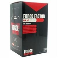 Force Factor Pre-Workout, 120 Capsules. Pre-Workout. Increase Nitric Oxide. Improve Endurance. Maximize Strength. Force Factor is a powerful premium growth enhancing hemodilator that has been scientifically formulated to boost Nitric Oxide levels in the body. The L-Arginine enhancement in Force Factor, along with Force Factor's proprietary blend of all natural, high quality ingredients, increases the body's energy, strength, and endurance levels by stimulating the natural production of Nitric Oxide, a critical player in the recovery and renewal process. The result is a dramatic increase in muscle size, power output, load capacity, and a perpetually pumped up physique. Serving Size - 4 Capsules Servings Per Container - 30 Ingredients: Gelatin. Extended Size Details: 120 Capsules Directions: Workout Days: Take two (2) four (4) capsules 30 minutes before lunch and two (2) four (4) capsules 30 minutes before working out. Non-Workout Days: take two (2) four (4) capsules 30 minutes before breakfast and two (2) four (4) capsules 30 minutes before lunch. Do not exceed 8 capsules per day. Warnings: use only as directed. Consult your physician before use if you are pregnant or nursing, have a serious medical condition, or use prescription medications. For adults use only.