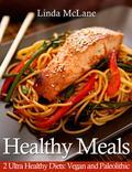 Healthy Meals 2 Ultra Healthy Diets: Vegan and Paleolithic Sometimes the best dinner recipes that follow a healthy meal plan come from diets that are quite a change from the norm, including the Vegan Diet and the Paleo Diet. Each of these diets is featured in this Healthy Meals book. Each plan offers a balanced diet for those who choose to live two different lifestyles, one of a strict vegetarian and one of a meat lover. Both diets offer a healthy meal plan with a healthy recipe selection for all day. You are able to plan the menu for several weeks. The goal here is to be healthy and it starts with nutrition by having a healthy meal for dinner, lunch, and breakfast. The Vegan Diet section discusses the definition of the vegan diet. You will learn what it means to take on this dieting lifestyle. The recipe sections include Vegan Breakfast Recipes, Vegan Soups, Vegan Salads, Vegan Main and Side Dishes, and Vegan Desserts and Snacks. A sampling of the recipes include Chocolate Mint Cupcakes, Peppered Salad Over French Bread, Sloppy Joes, Indian Style Fried Potatoes with Cauliflower, Bok Choy Salad, Corn Chowder, Lemon Scones with Poppy Seeds, and Rice Pudding with Raisins. The Paleo Diet section discusses the benefits of eating the Stone Age diet that includes meat. The focus is on meat with fruit and vegetables and the absence of grains and legumes. Enjoy recipes like Pork Roast with Dijon Glaze, Salmon with Cherry Tomatoes and Roasted Asparagus, Spicy Scallop Salad, Leek and Sweet Potato Soup, Steamed Baby Carrots with Dill and Honey, Eggs with Kale, Irish Soda Bread, Paleo Style Coconut Cream Pie, Chocolate Avocado Mousse, Roasted Beet and Walnut Salad, Butternut Squash with Thyme, and Roasted Turkey with Balsamic Glaze and Apples.