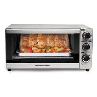 Cooking's not a hassle with a convection oven that gets the job done. From breakfast toast to dinner for the family, this convenient appliance does it all, so you don't have to. silver finish matches any kitchen decor reheats faster and uses less energy than a full-size oven convection setting cooks food more evenly bake, convection, broil and toast settings bake pan and broil rack included timer with auto shutoff "stay-on" setting Metal. Measures 15¾x18½x11¼"H. Crumb tray slides out for easy cleaning. Wipe exterior clean with a damp cloth. Imported.