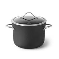 8-quart stock pot with lid. Triple-layer PFOA-free nonstick. Heavy-gauge, hard-anodized aluminum. Cast stainless steel loop handles. Dishwasher safe for easy cleanup. Oven safe to 450 degrees Fahrenheit. Sauces, soups, stews, pot roast - whatever you're cooking tonight, the Calphalon Contemporary Nonstick 8-qt. Stock Pot with Lid combines durability and easy cleanup for a truly pleasant cooking experience. Designed to go stovetop to oven, this stock pot is made of heavy-gauge, hard-anodized aluminum for even heating, complete with cast stainless steel loop handles. And you'll love the triple-layer, PFOA-free nonstick-it's even dishwasher safe. Oven safe up to 450 degrees Fahrenheit. Includes manufacturer's lifetime warranty. About CalphalonCalphalon's mission is to be the culinary authority in kitchenwares, enhancing the home chef's food experience during planning, prep, cooking, baking, and serving. Based in Toledo, Ohio, Calphalon is a leading manufacturer of professional quality cookware, cutlery, bakeware, and kitchen accessories for the home chef. Calphalon is a Newell-Rubbermaid company. Calphalon's goal is to give you, the home chef, all the tools you need to realize your highest potential in the kitchen. From your holiday roasting pan to your everyday fry pan, count on Calphalon to be your culinary partner - day in and day out, for breakfast, lunch, and dinner for a lifetime.