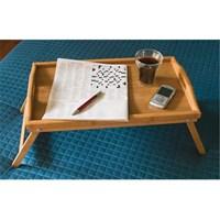 Closed dimensions: 20W x 12D x 2H inches. Open dimensions: 20W x 12D x 9H inches. Crafted from sustainable, eco-friendly bamboo wood. Features a full lip and folding legs. Includes 1 tray. Built-in handles on each side for easy carrying. Use as a lap tray or a serving tray. Weight capacity: 20 lbs. Food goes with everything - now that you found the Bamboo Serving/TV Tray with Folding Legs. Dinner with TV, breakfast in bed, drinks on the patio. it'll all be a snap with this handy serving tray. Crafted from sustainable, environmentally friendly bamboo wood, this TV tray features folding legs and a full lip to contain spills. Plus, two built-in handle slots make trips to and from the kitchen much safer. Simply fold up the legs to use it as a serving tray, or fold them open to make a perfect lap table. With a maximum weight capacity of 20 pounds, this versatile bamboo tray will bring convenience and natural style to your home. About Lipper InternationalLipper International provides exceptionally valued kitchen, home & office organizers including the Soho Spice Collection; single serve coffee pod organizers; kitchen pantryware, cutting boards and tools; serving & entertaining accessories; and children's furniture and toy chests. Lipper uses the finest quality materials including stainless steel, bamboo, acacia wood, chrome- and powder-coated metals and other fine quality hard woods. Known for product functionality as well as beauty and quality craftsmanship, Lipper International combines quality, style, service, and price into every product and collection it offers.