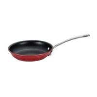 Small in size, but big on performance, the Circulon Genesis Aluminum Nonstick 8-1/2-Inch French Skillet is an essential piece of cookware for every kitchen. With striking looks and enduring performance, the skillet is the perfect size to cook omelets for breakfast or sauté several jumbo shrimp to serve on mixed greens for lunch. It's also great for sautéing almonds and garlic for a tasty Romesco sauce to serve over pan-seared halibut. Heavy-duty aluminum construction provides fast and even heating, and the stylish porcelain exterior is stain resistant and easy to clean. The unique TOTAL Food Release System combines durable, top-quality nonstick with raised circles to reduce abrasion from metal and other cooking utensils. A long-lasting nonstick cooking surface resists scratching, staining and chipping, and provides extraordinary food release. The stainless steel handle is double riveted for strength, and the skillet is oven safe to 500°F. This stylish skillet also works well with other pieces from the Circulon collections. Sure to become the go-to piece of cookware in the kitchen, the Circulon Genesis Aluminum Nonstick 8-1/2-Inch French Skillet boasts superior nonstick technology that releases foods effortlessly without the need for added oil for healthier meals. Features: Oven Safe to 500°F Heavy-duty aluminum construction provides fast and even heating; the sleek, stylish porcelain exterior is stain resistant and easy to clean. The unique TOTAL Food Release System combines durable, top-quality nonstick with raised circles to reduce abrasion from utensils. Long-lasting nonstick cooking surface resists scratches, stains and chips, and delivers extraordinary food release. Stainless steel handle is solidly double riveted for strength. Material - Aluminum Color - Red Dimension - 15.75 x 8.6 x 3.4 in. Item Weight - 1.4 lbs.