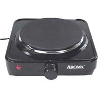 Give your kitchen some added flexibility with this electric range from Aroma - perfect when you re entertaining large groups, compact when you re making lunch at the office and durable when you re camping at the beach. Can be used for cooking and serving. Choose from four different temperature settings, and enjoy the convenience of the easy-to-clean surface and stylish black finish. Made from die-cast metal for extra durability, it s the perfect addition to your home, office, dorm or even camper! Cast iron heating element provides fast, even heat 2 Perfect for dorms, offices, traveling, and entertaining 3 Full-range temperature control 4 Non-stick heating surface 5 Easy to clean Please Note: This item has been built to U.S. electronics specifications and may need additional modifications or converters to be used in countries other than the U.S. and Canada.