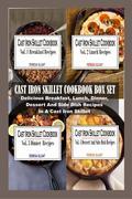Enjoy Quick And Tasty meals In Your Cast Iron Skillet! Get these 4 books packaged as 1!From breakfast to lunch, dinner, desserts and side sides, the delicious meals you can cook in your cast iron skillet are so limitless and this box set simplifies it all for you. In book 1, the breakfast recipes contained will help you prepare tasty and healthy breakfast those early mornings when you need to quickly put a great meal together before dashing off for the day. You will be able to create some new tempting dishes as quickly as you can. In book 2, the lunch recipes are so enticing. Some of these recipes consist of everyday ideas, while some are creative in the way lunch is looked at. Get ready to prepare some great lunches with this recipe collection. Whether for home or for work, these recipes will be sure to please. Enjoy your Break by having A Great Lunch! In book 3, the recipes collected are dinner greats! There is the classic fried chicken and cornbread to exotic meals from around the world. Ethnic recipes are a must in any kitchen! Take your pick of the dinner recipe you wish to cook for your friends and family. Have a small dinner party or a cozy dinner for you and your spouse! In book 4, the desserts created are easy and contain mostly normal staples of the kitchen cupboard. The side dishes are also staples found in your kitchen with added seasonal vegetables. Side dishes are the creation of the cook. Make ahead or at the time of the meal. Either way, the dishes will turn out wonderful. So why store away your cast iron skillet when it's all you need to enjoy delicious meals Get Out Your Skillet, Dust It Off And Oil It. Let's Get Ready To Cook Some Delicious Meals.