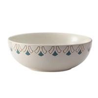 Indoors or out, enhance any tabletop or buffet with the distinctive, sturdy Rachael Ray Dinnerware Pendulum 10-inch Round Stoneware Serving Bowl. The unique geometrics and visual beauty of Mediterranean tilework and floor mosaics pattern, shapes and colors inspired the style of this beautiful serving bowl. The generously-sized serving bowl is microwave safe and can be lightly warmed up to 250°F, so it provides the perfect dish for serving an ample portion of Rachael's Mashed Potatoes and Parsnips with Cheddar for lunch or dinner with friends. And with Rach's keen eye for vibrant home style with personality plus, the dish is the ideal go-to piece for dining occasions from informal meals to special celebrations. The serving dish is dishwasher safe for fast, convenient cleanup. With a Quality Assurance Guarantee, makes the perfect partner for Pendulum dinnerware and the other tableware and kitchen products in the Rachael Ray collection. Color/pattern: Pendulum Materials: Stoneware Care instructions: Dishwasher Safe Number of pieces in set: 1 This distinctive serving bowl is made from sturdy, nonporous stoneware that is perfect for both everyday meals and entertaining, Rachael Ray™ Pendulum Dinnerware puts a contemporary spin on traditional Mediterranean tilework design with organic geometrics, colors and textures.