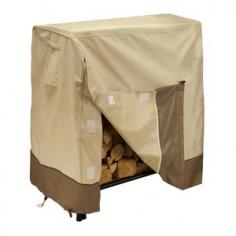 Comes with: Classic Accessories Veranda Jumbo Log Tote Classic Accessories Veranda Patio 4' Log Rack Cover, fits up to 4'L x 24"W Classic Accessories Veranda Jumbo Log Tote: Beige and brown Heavy-duty fabric, comfortable wide web handles and durable bound edges Holds up to two standard bundles of firewood Closed end design keeps bark and dirt in the tote and off clothes and carpet Coated interior keeps moisture inside and wipes clean Folds flat for storage Assembled dimensions: 24.0"L x 11.8"W x 11.8"H Classic Accessories Veranda Patio 4' Log Rack Cover, fits up to 4'L x 24"W: Gardelle fabric system features an elegant fabric top Protective water repellent and resistant PVC undercoating Protective splash-guard skirt Heavy-duty fabric and tough, interlocking seams add strength and durability Entire front opens for easy loading and removal Opens and closes quickly with rip-and-grip tabs and click-close buckles Dimensions: 48"L x 24"W x 42"H Rear elastic hem cord with a toggle allows adjustment for a tight and custom fit Click-close straps snap over legs to secure cover on the windiest days Padded handles for easy fitting and removal Air vents reduce inside condensation and wind lofting Fits 4-foot log racks See individual items for complete descriptions.