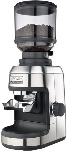 Sunbeam Cafe Series Precision Grinder - Coffee Bean Grinding Machine With 30 Adjustable Grind Settings Belt. From the Sunbeam Cafe Series collection, this coffee grinder is designed to deliver the superior quality and style of a professional kitchen. This stainless steel appliance features such advanced technology as 30 adjustable grind settings, a belt driven conical burr mechanism, direct grind with automatic flow into the group handle and advanced no-tool recalibration system. Built to last and look beautiful on your kitchen counter top, invest in only the best for your daily coffee. Buy the Sunbeam Cafe Series Precision Grinder today and create authentic caf&eacute;-style food and beverages at home. Features Precision Grinder Belt driven conical burrs and dual bearings for consistent grinding Unique Tap and Go technology for easy one touch grind Grinds directly into group handle and automatic flow for ease of use Illuminated cradle and anti-static chamber - help deliver seamless and accurate grind 30 adjustable grind settings for precise custom coffee flavours Removable top burr cartridge - easy to clean and advanced no-tool recalibration system Comes with accessories including domestic group handle adaptor and cleaning brush Stylish stainless steel construction and finish Designed and engineered in Australia Hopper Capacity: 450g Net Weight: 3.99kg Colour: Silver-tone with black/clear Model: EM0700 Collection: Cafe Series Brand: Sunbeam This product comes with a 5-year motor guarantee and 12-month replacement guarantee from Sunbeam Australia Package Contents Coffee grinder Instruction manual